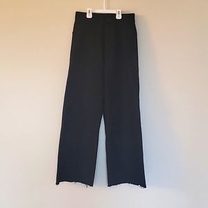 Like New Zara Marine High Rise Wide Leg Black Denim Size 6
